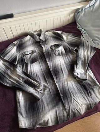 Camisa de cuadros DC manga larga