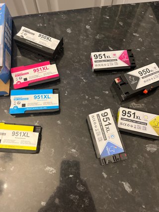 Set de 7 Cartuchos de Tinta HP 950XL y 951XL