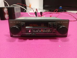 Radio Cassette Panasonic para Coche Clásico