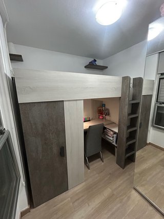 Mueble a medida con cama, escritorio y armario