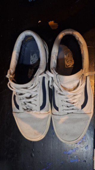 Zapatillas Vans Blancas y Azules