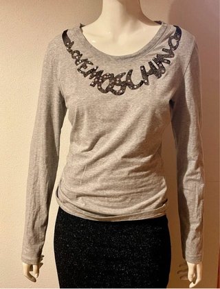 Camiseta Love Moschino L Manga Larga Gris