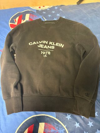 Sudadera Calvin Klein Jeans Negra