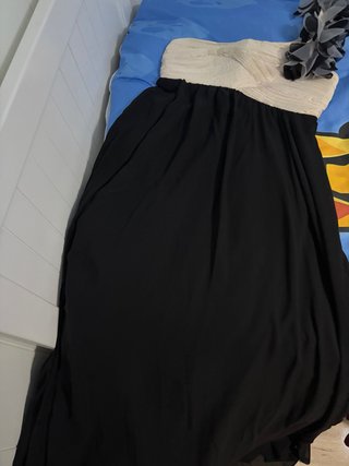Vestido de fiesta bicolor
