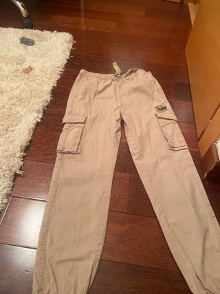 Pantalones Largos Cargo Beis