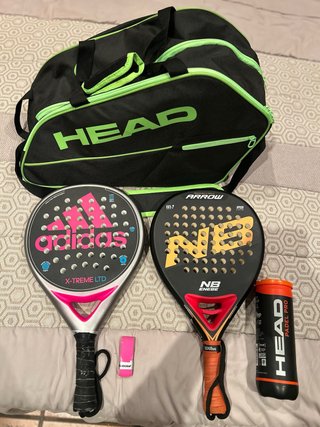 Kit de Pádel: 2 Palas, Paletero y Pelotas