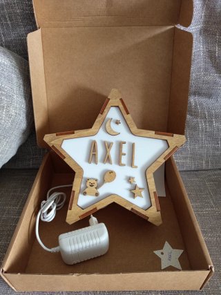 Lámpara Estrella Personalizada con Nombre