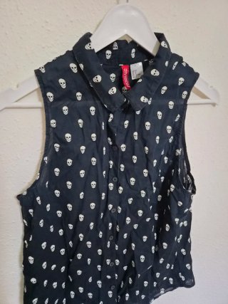 Camisa Sin Mangas H&M Divided Calaveras