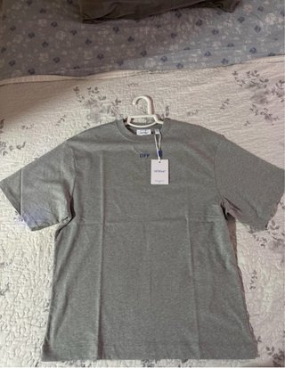 Camiseta Off-White Gris