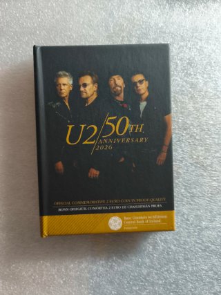 Moneda 2€ Irlanda 2026 U2 50 Aniversario Proof