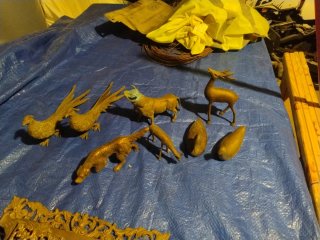 Set de 7 Figuras de Bronce