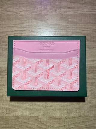 Porta-cartões Goyard Rosa