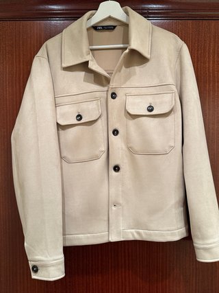 Zara – Sobrecamisa efecto ante – Talla M