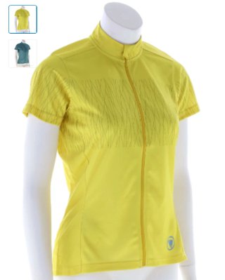 Maillot Ciclista Mujer Endura Amarillo