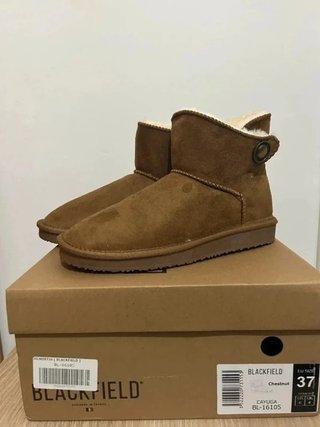 Botines camel con pelo sintético Blackfield...