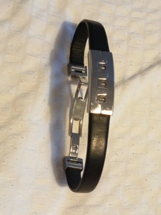 Pulsera de hombre Lotus negra