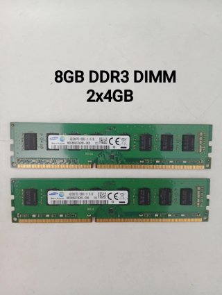 8GB RAM DDR3 2x4GB DIMM SAMSUNG