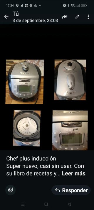 Robot de Cocina Chef Plus Induction
