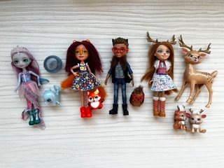 Lote de Muñecas Enchantimals con Mascotas