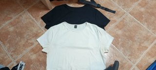 Pack de 2 Tops Shein (Negro y Blanco)