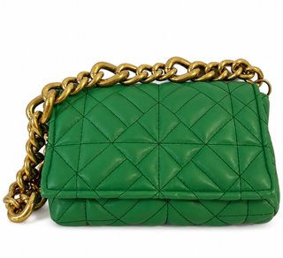 Bolso Zara Verde Acolchado