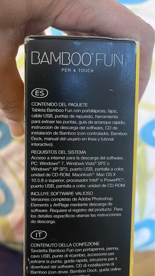 Tableta Wacom Bamboo Fun Pen & Touch