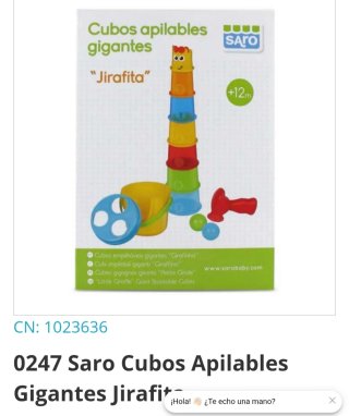 Cubos Apilables Gigantes Jirafita Saro