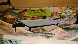 Grill Eléctrico Vida 10 Cerámico y Aluminio