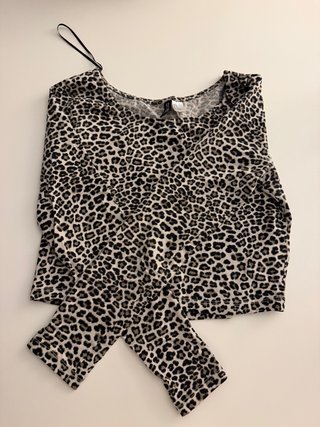 Camiseta Estampado Leopardo H&M