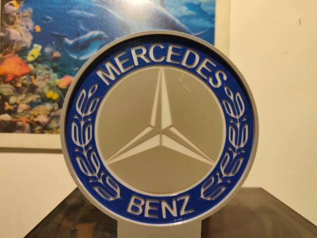 Lightbox Luminária Decorativa Mercedes-Benz