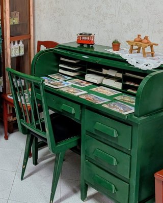 Escritorio Vintage con Silla a Juego