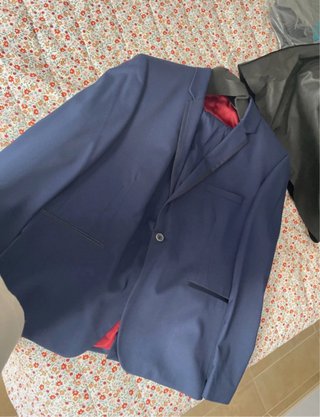 Traje de hombre azul
