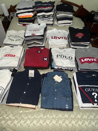 ¡OFERTON! LOTE 225 Camisetas, Polos, Camisas etc