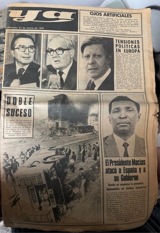 Periódico antiguo Ya - 23 de marzo de 1977