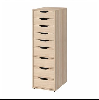 Título: IKEA ALEX 9 cajones madera clara – Sin mon