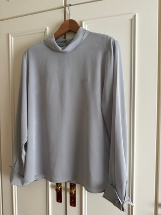 Camisa Burberry Gris Manga Larga