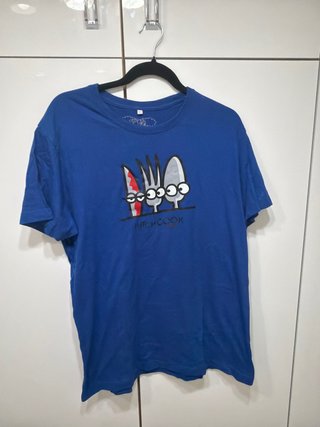 Camiseta Azul Estampado Kitchen Cook