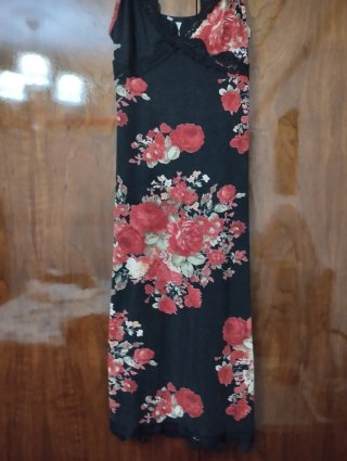 Vestido largo estampado floral