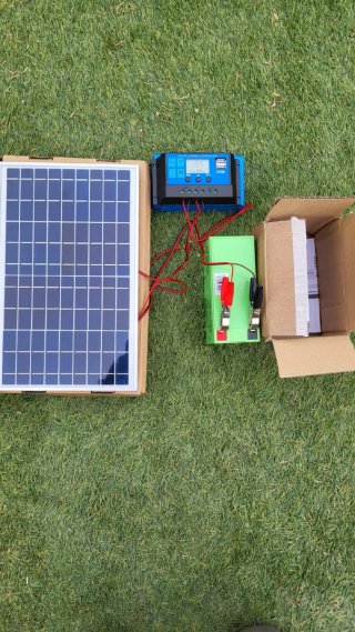 Kit solar con batería 12v todo nuevo