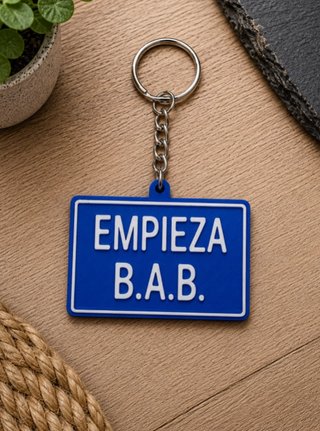 Llavero Cartelón Empieza B.A.B.
