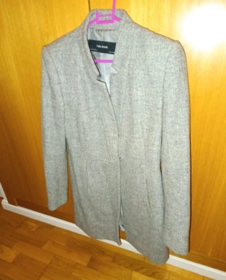 Abrigo Gris Zara Basic