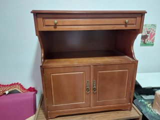 Mueble de televisión vintage de madera