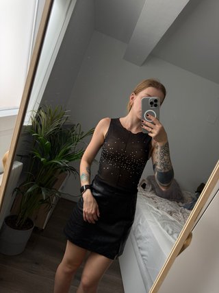 Top Negro Bershka Talla XS