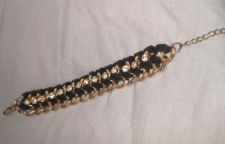 Pulsera cadena con brillos