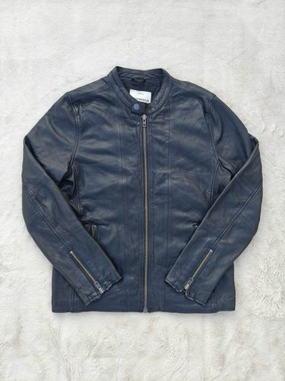 Cazadora de Cuero Negro J.Lindbergh | Vintage L