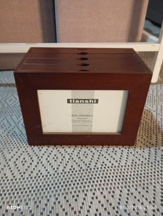 Caja de Fotos de Madera tianshi