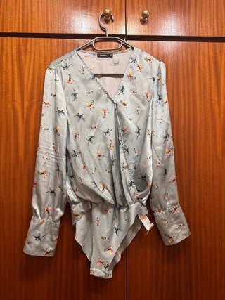 Jersey Estampado de Pájaros Talla M