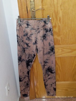 Leggings Tie-Dye Marrón y Negro