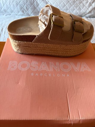 Sandalias Plataforma Esparto Bosanova Talla 36