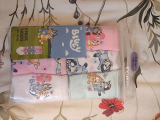 Pack 6 Braguitas Niña Bluey